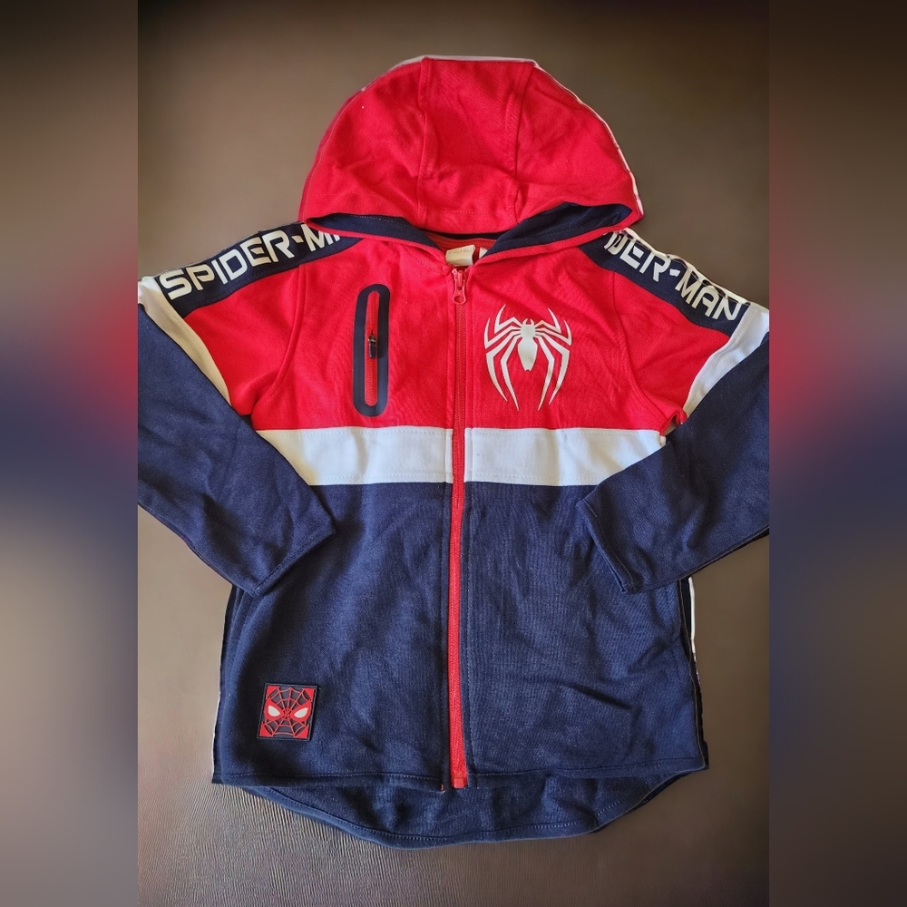 Marvel Spider Man Zip Hoodie.  NEW